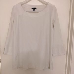 Eileen Fisher Lightweight Washable Blouse White